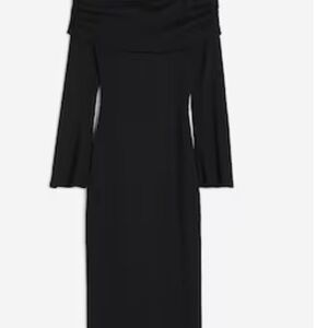 H&M Black Off-Shoulder Dress